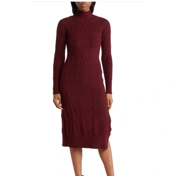 pocket sweater dress Women's No Better Time Grey Ribbed Knit Sweater Mini Dress | Size: L